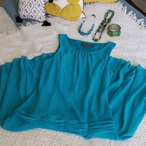 LIZ CLAIBORNE NWOT TURQUOISE DRESS SIZE 14